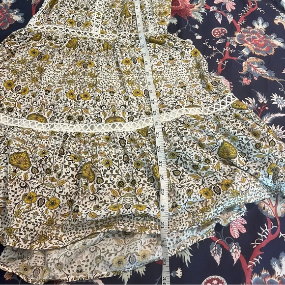 Abel the Label Anthropologie Paisley Floral Tiered Halter Mini Dress size Small - Picture 12 of 12